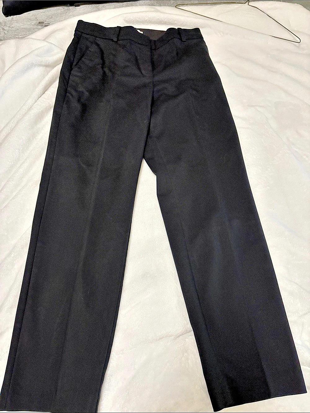 H&M Women's Black Straight-Leg Pants Size EUR 38 Like New